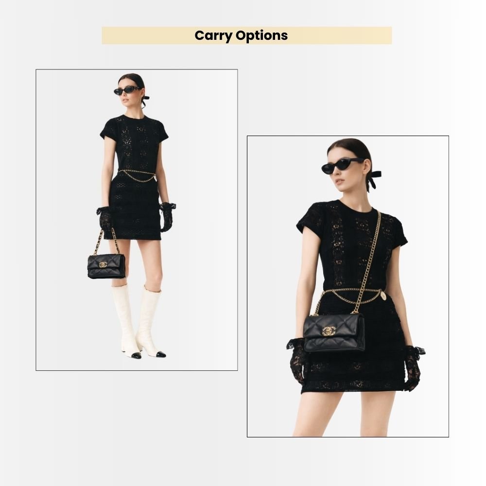 Chanel 19 Small Flap Bag Black 25cm