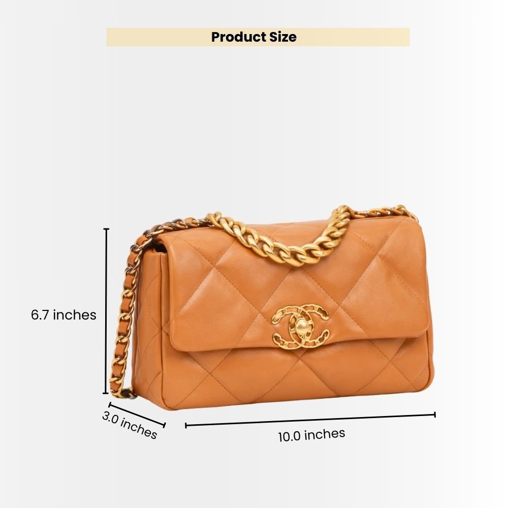 Chanel 19 Small Flap Bag Caramel 25cm