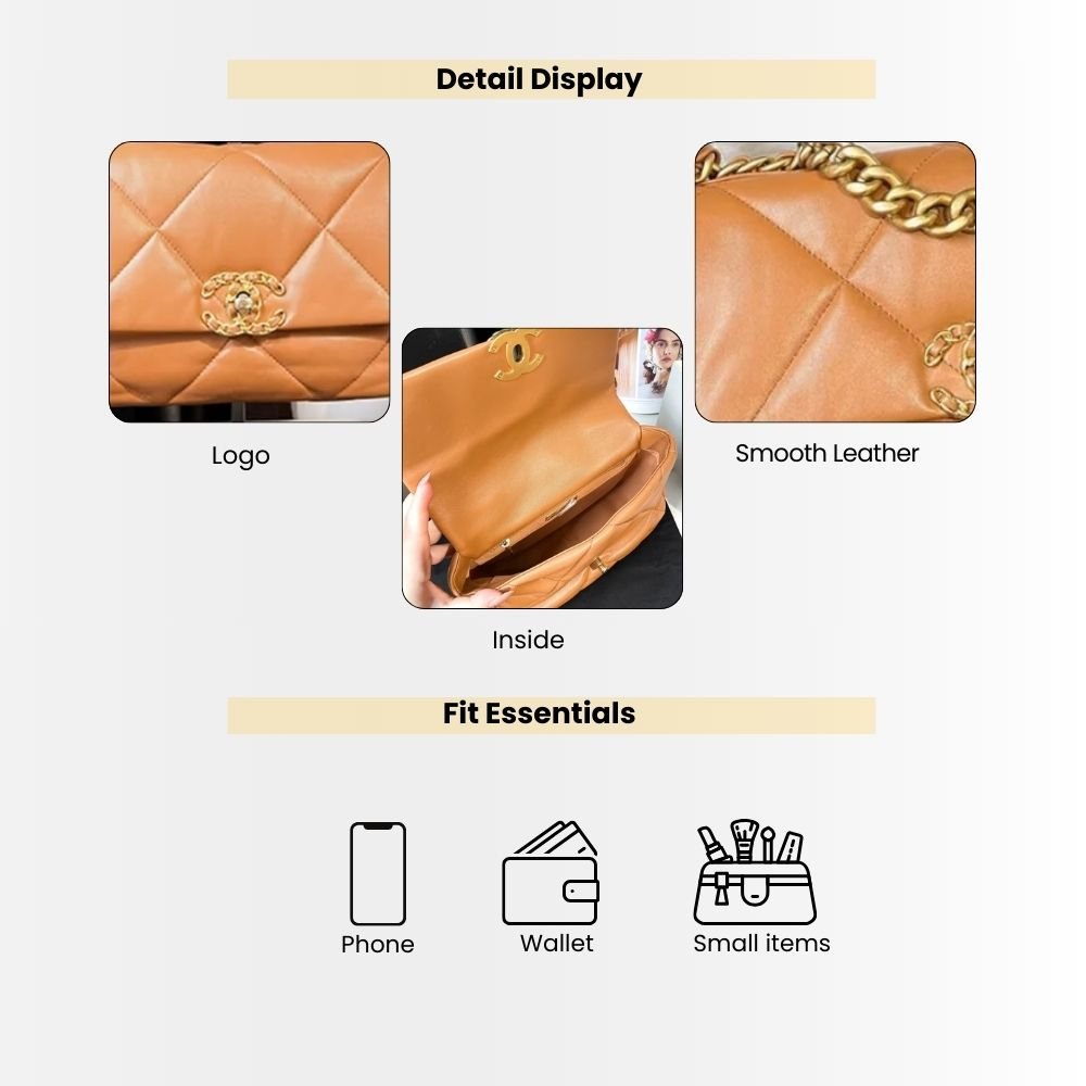 Chanel 19 Small Flap Bag Caramel 25cm