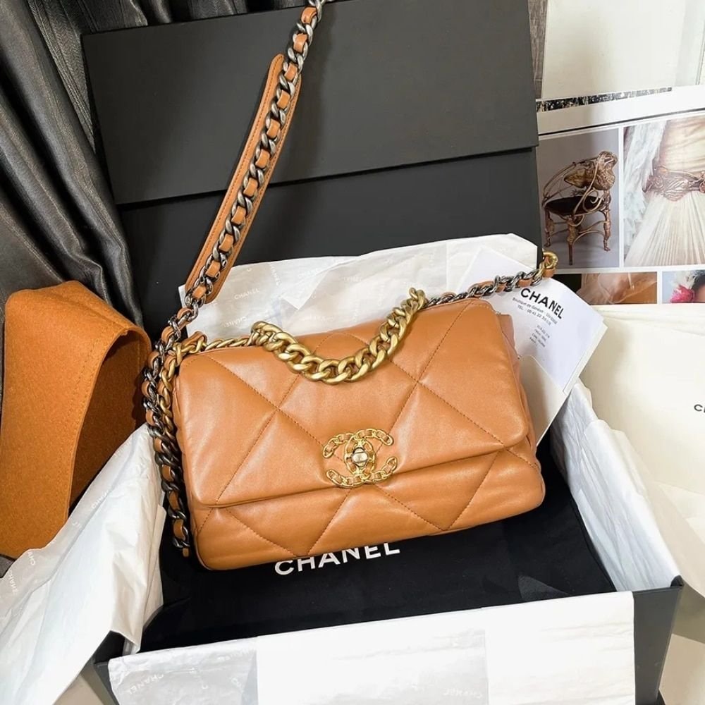 Chanel 19 Small Flap Bag Caramel 25cm