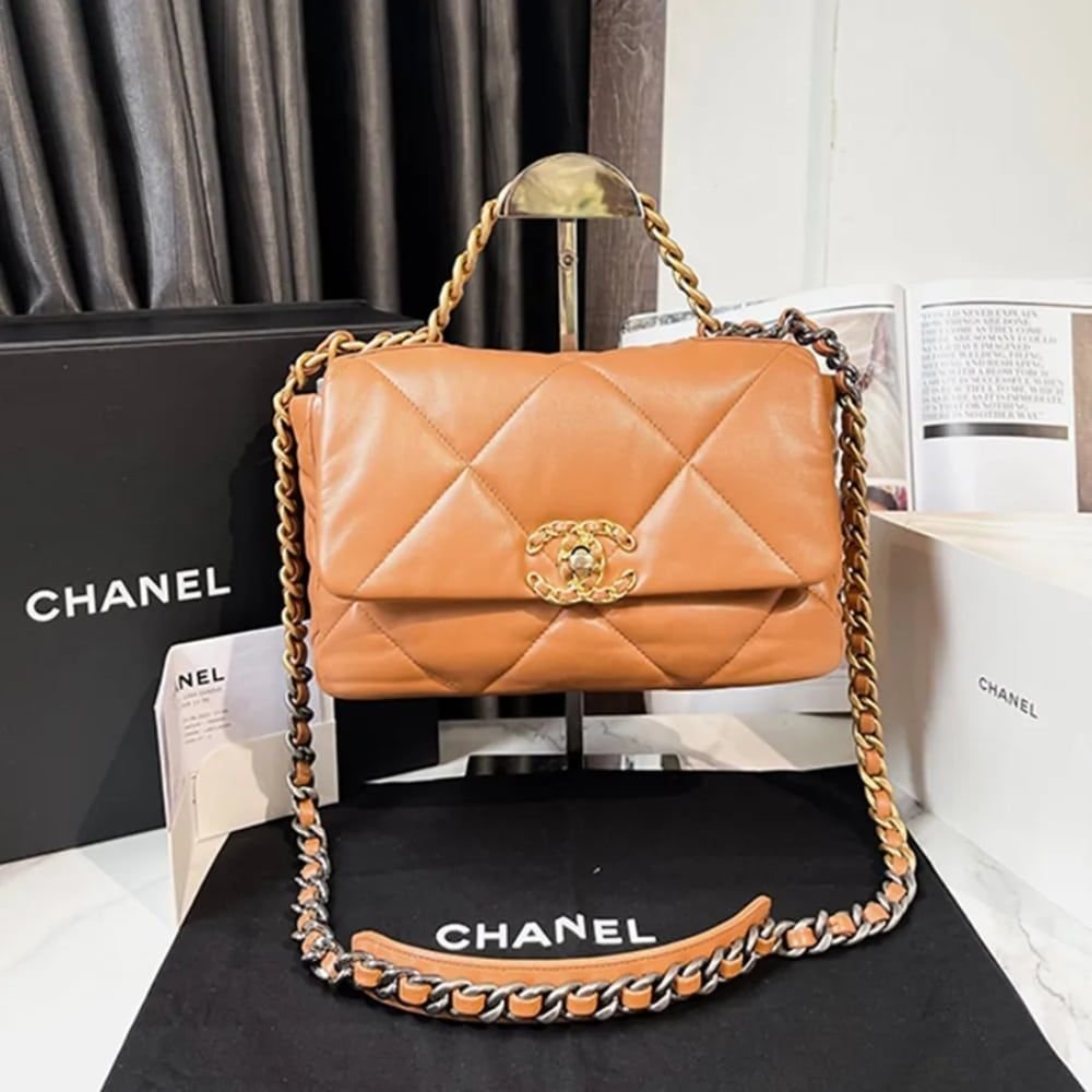 Chanel 19 Small Flap Bag Caramel 25cm