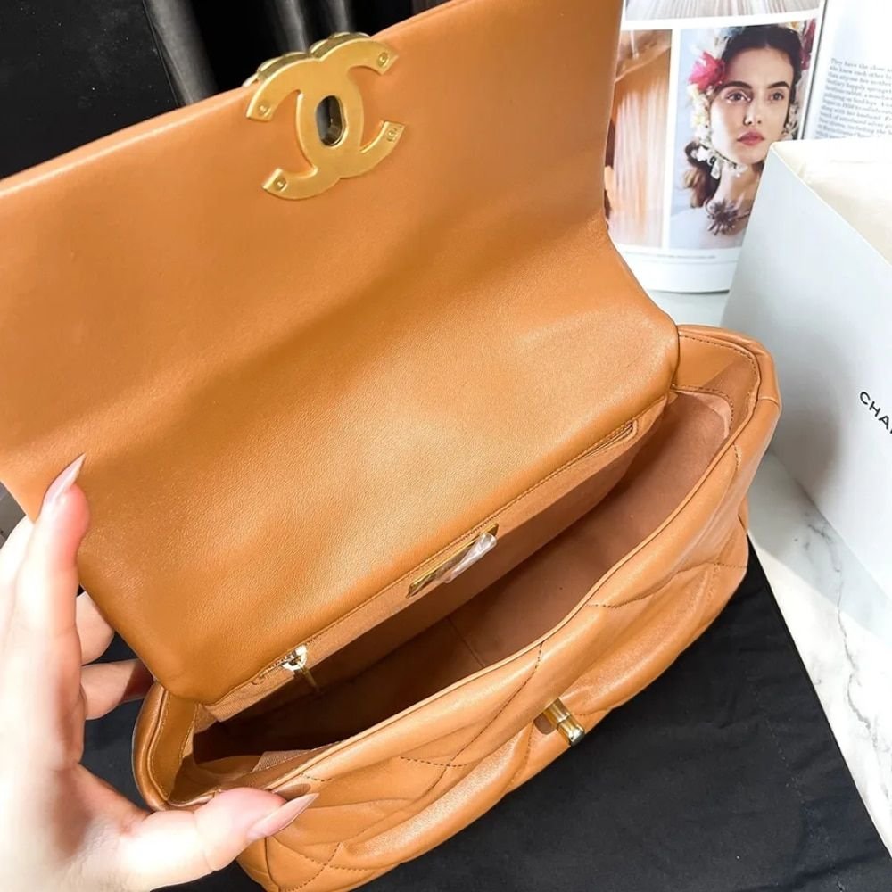 Chanel 19 Small Flap Bag Caramel 25cm