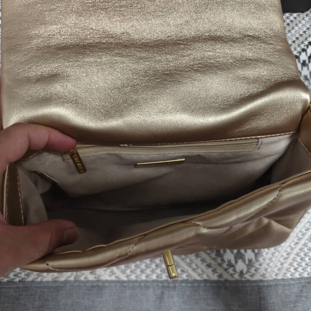 Chanel 19 Small Flap Bag Gold 25cm
