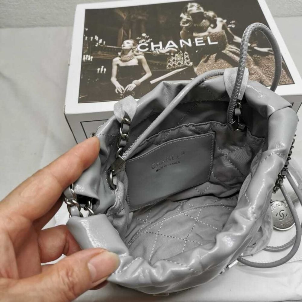 Chanel 22 Mini Handbag Gray 18cm