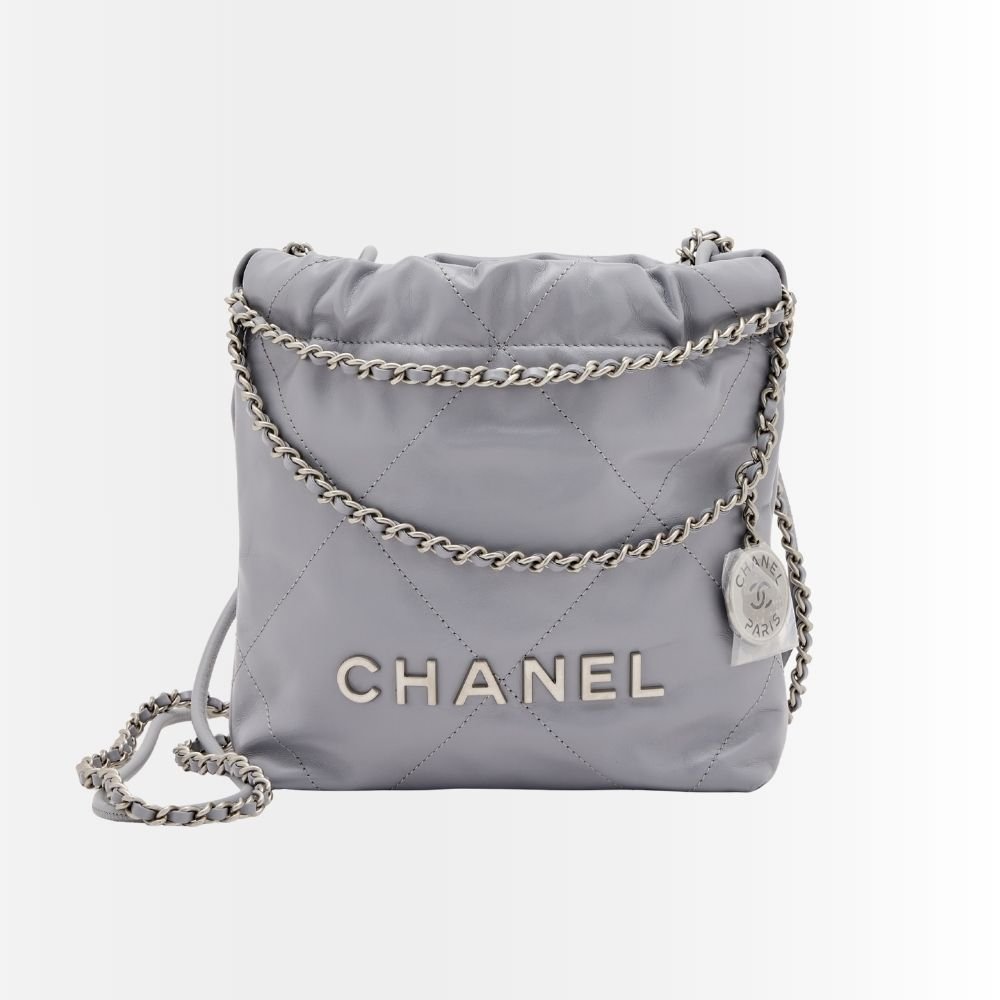 Chanel 22 Mini Handbag Gray 18cm