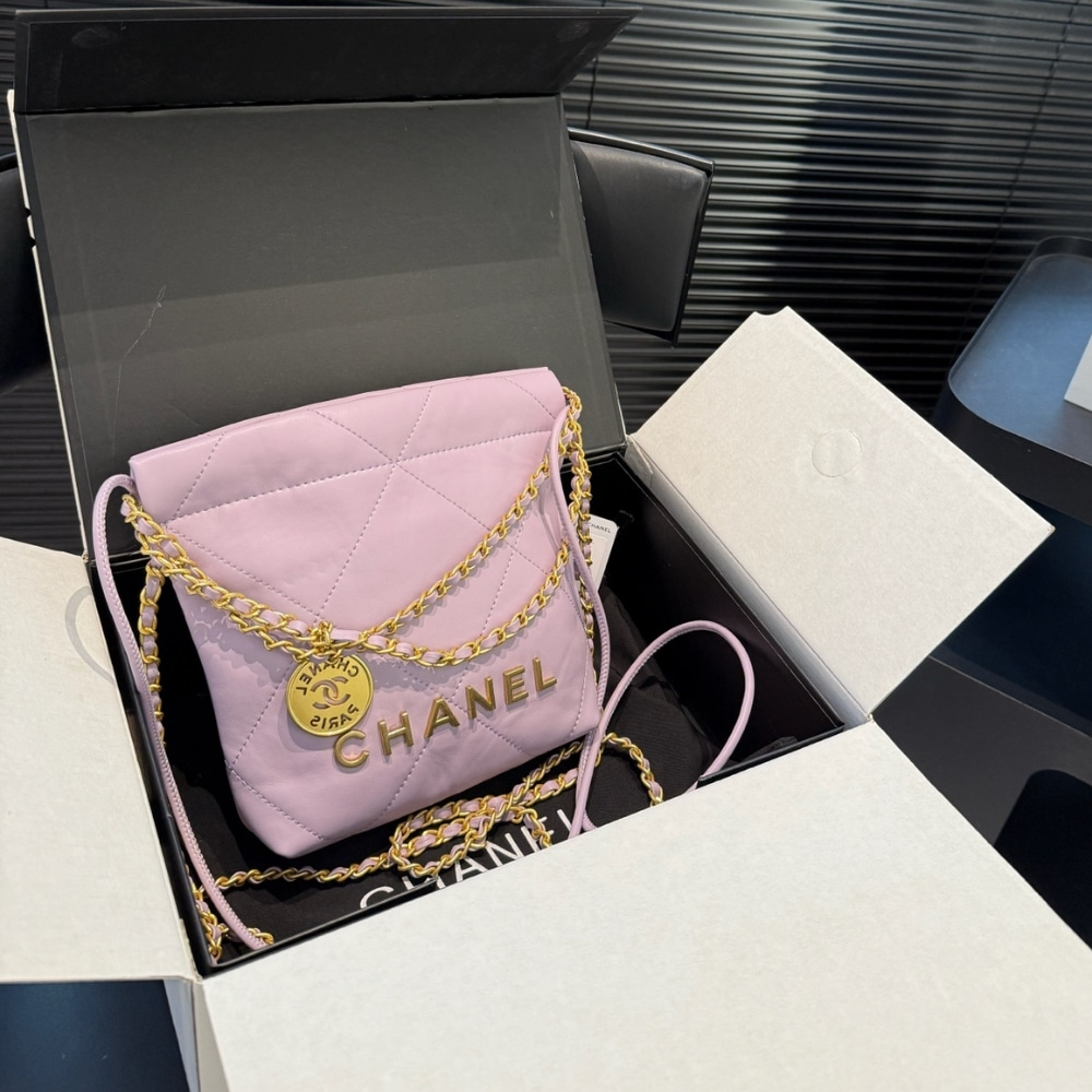 Chanel 22 Mini Handbag Purple 22Cm