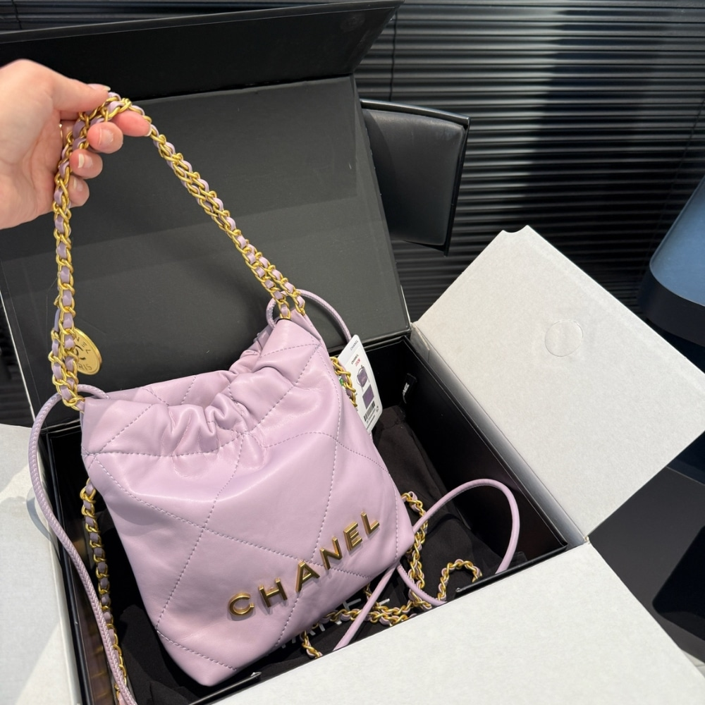 Chanel 22 Mini Handbag Purple 22Cm