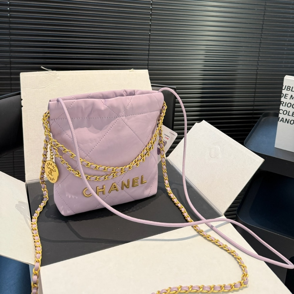Chanel 22 Mini Handbag Purple 22Cm