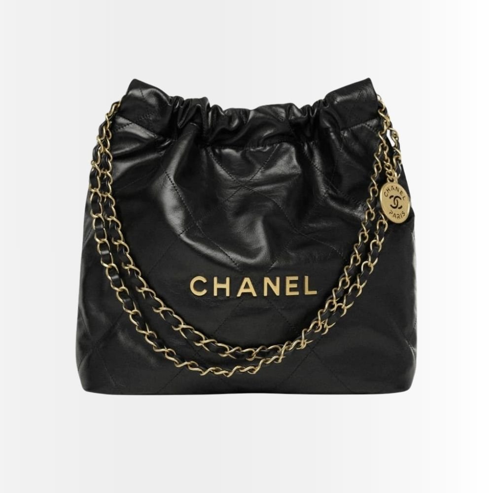Chanel 22 Small Handbag Black 30cm AS3260 B08037 94305