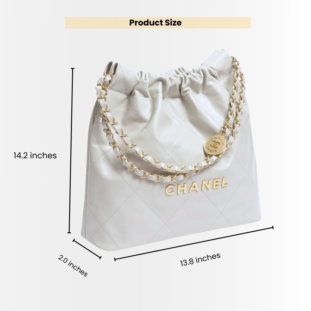 Chanel 22 Small Handbag White 36Cm AS3260 B09859 10601