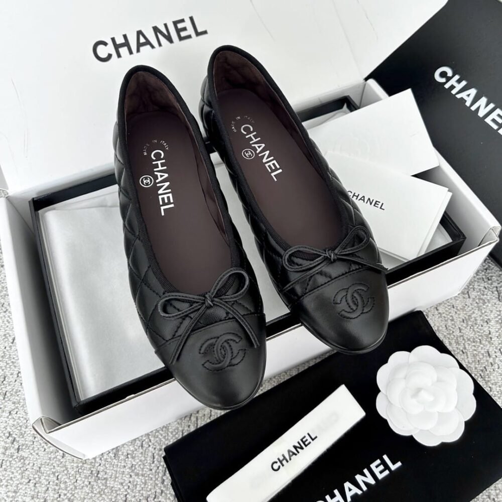 Chanel Ballerina Flats Black G26250 X01725 94305