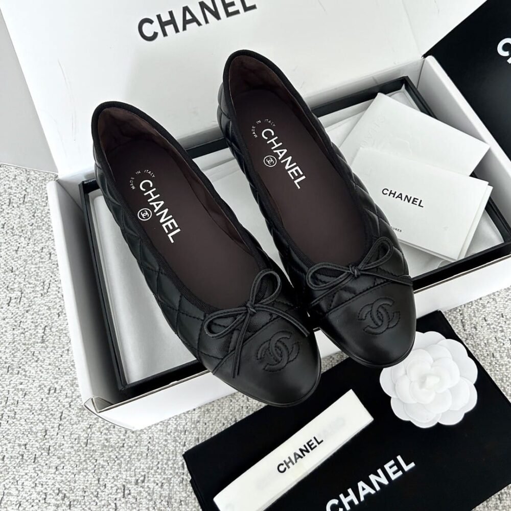 Chanel Ballerina Flats Black G26250 X01725 94305