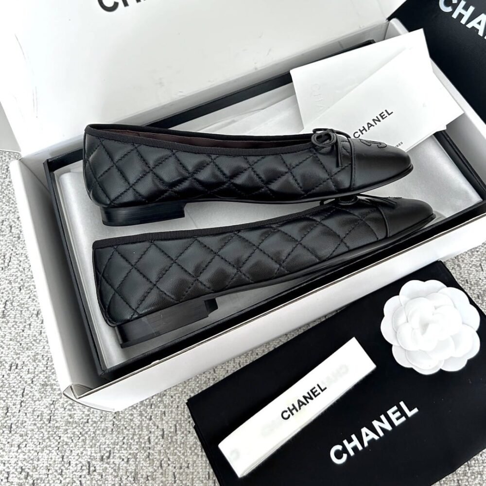 Chanel Ballerina Flats Black G26250 X01725 94305