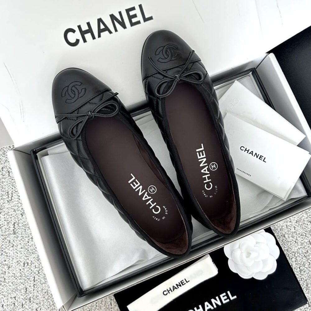Chanel Ballerina Flats Black G26250 X01725 94305