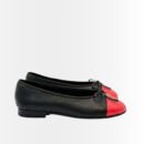 Chanel Ballet Flats Black And Red