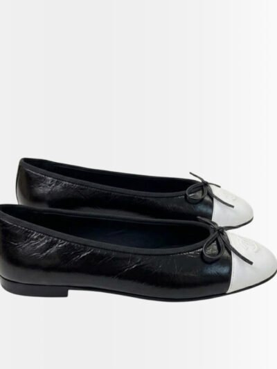 Chanel Ballet Flats Black And White