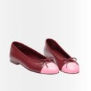 Chanel Ballet Flats Light Burgundy And Pink G02819 X01000 U9349