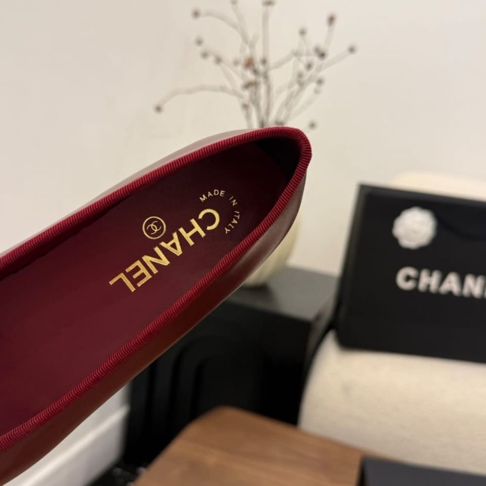 Chanel Ballet Flats Light Burgundy And Pink G02819 X01000 U9349