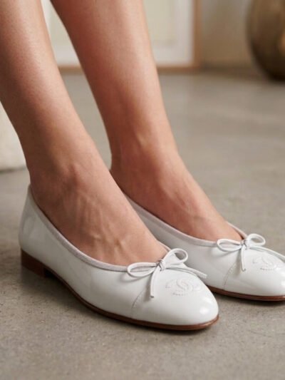 Chanel Ballet Flats White