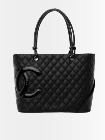 Chanel Cambon Line Large Tote Bag In Black 41Cm A25169