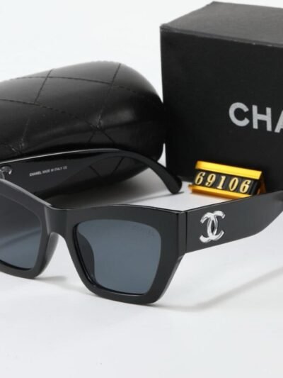 Chanel Cat Eye Sunglasses Acetate And Nylon Black