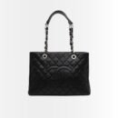 Chanel Caviar Quilted GST Shopping Tote Bag Black 34Cm