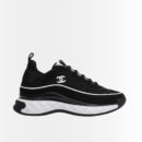 Chanel CC Fabric Suede Sneakers Black G39072 Y55826 K4284