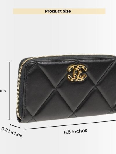 Chanel CC Red Black Wallet 16Cm