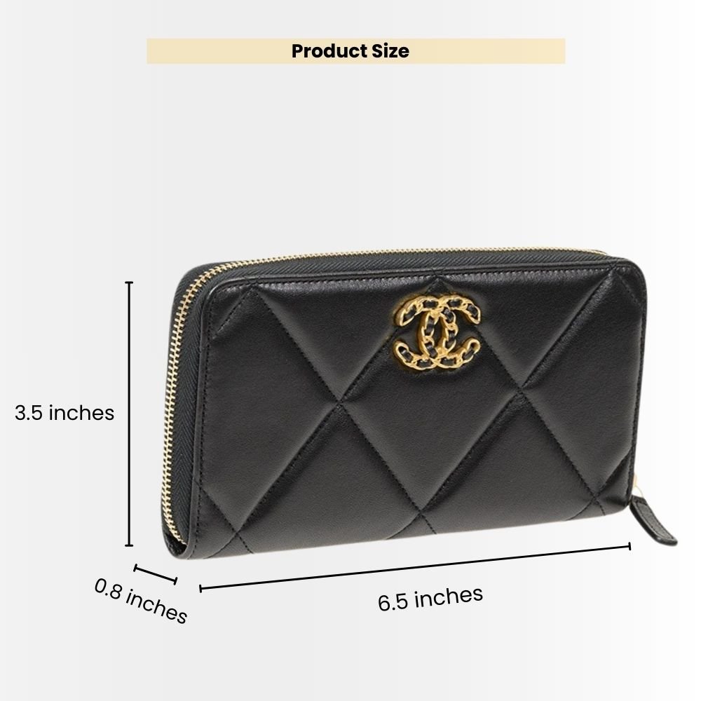 Chanel CC Red Black Wallet 16Cm