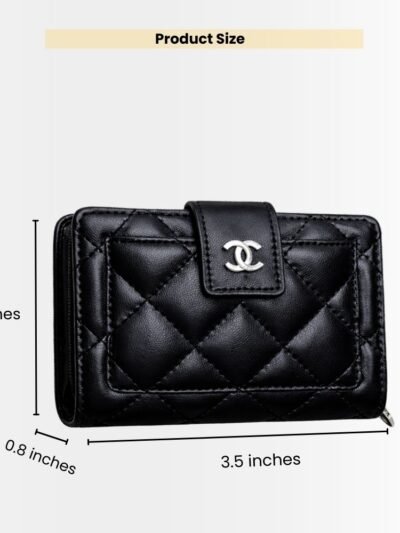 Chanel CC Small Wallet Black 11Cm