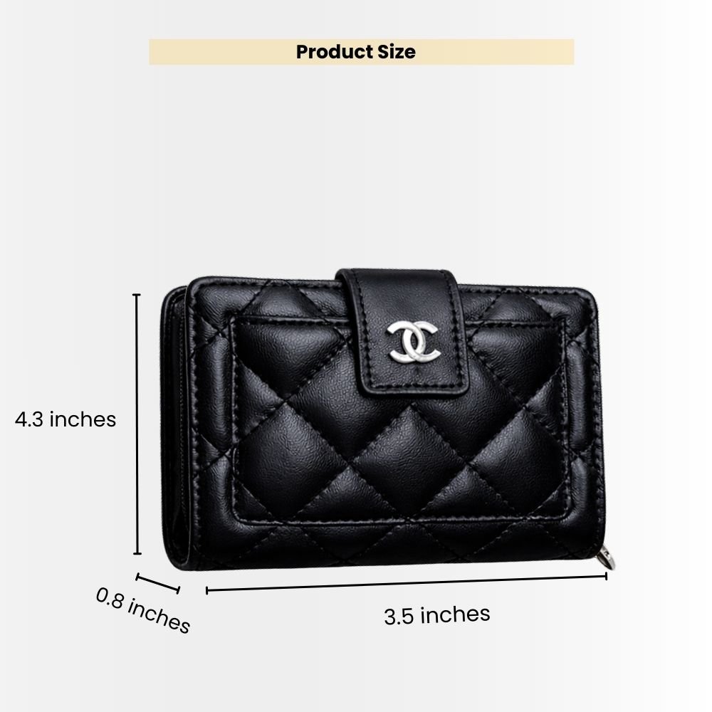 Chanel CC Small Wallet Black 11Cm