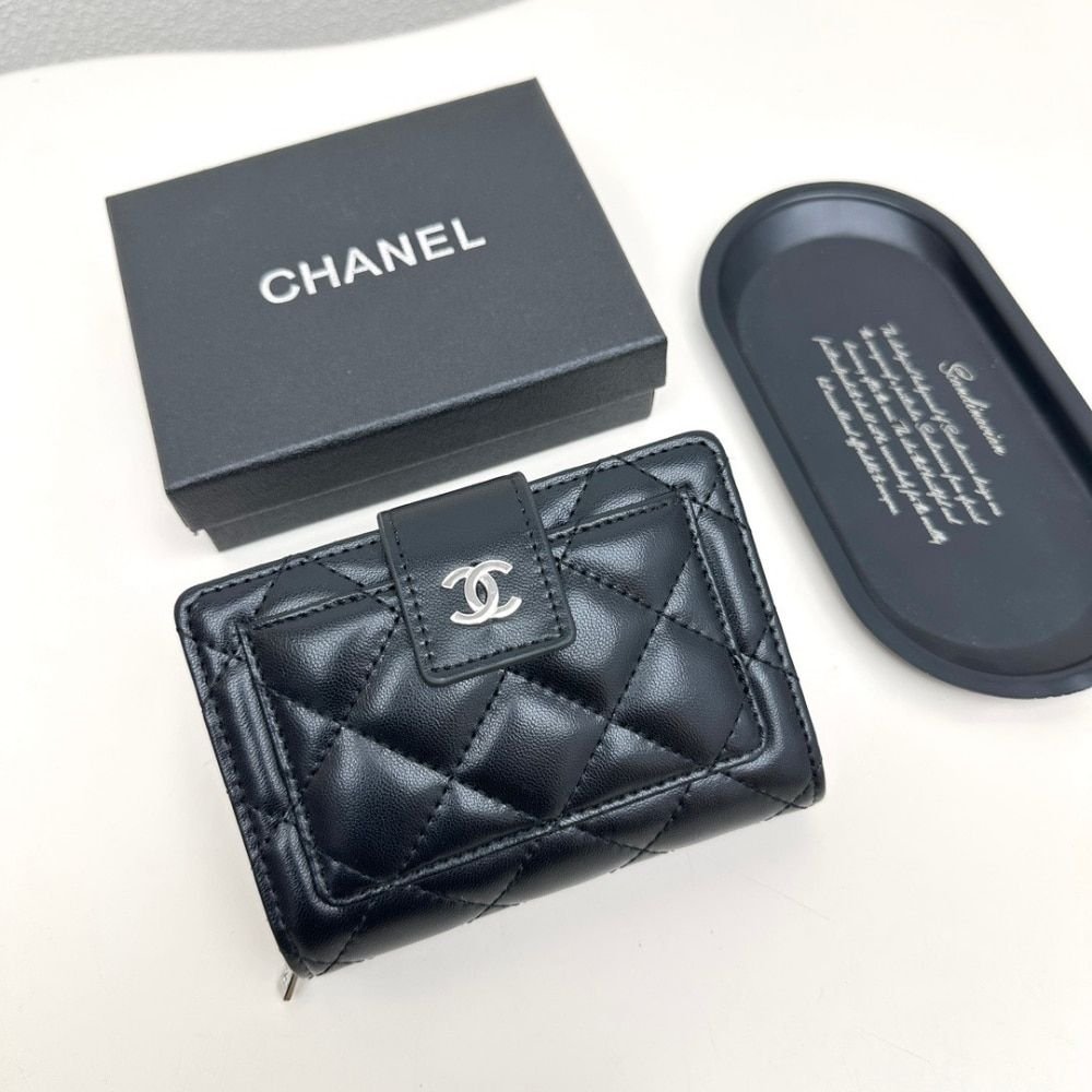 Chanel CC Small Wallet Black 11Cm