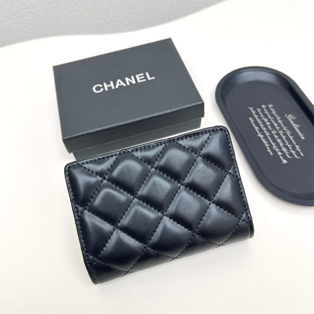 Chanel CC Small Wallet Black 11Cm