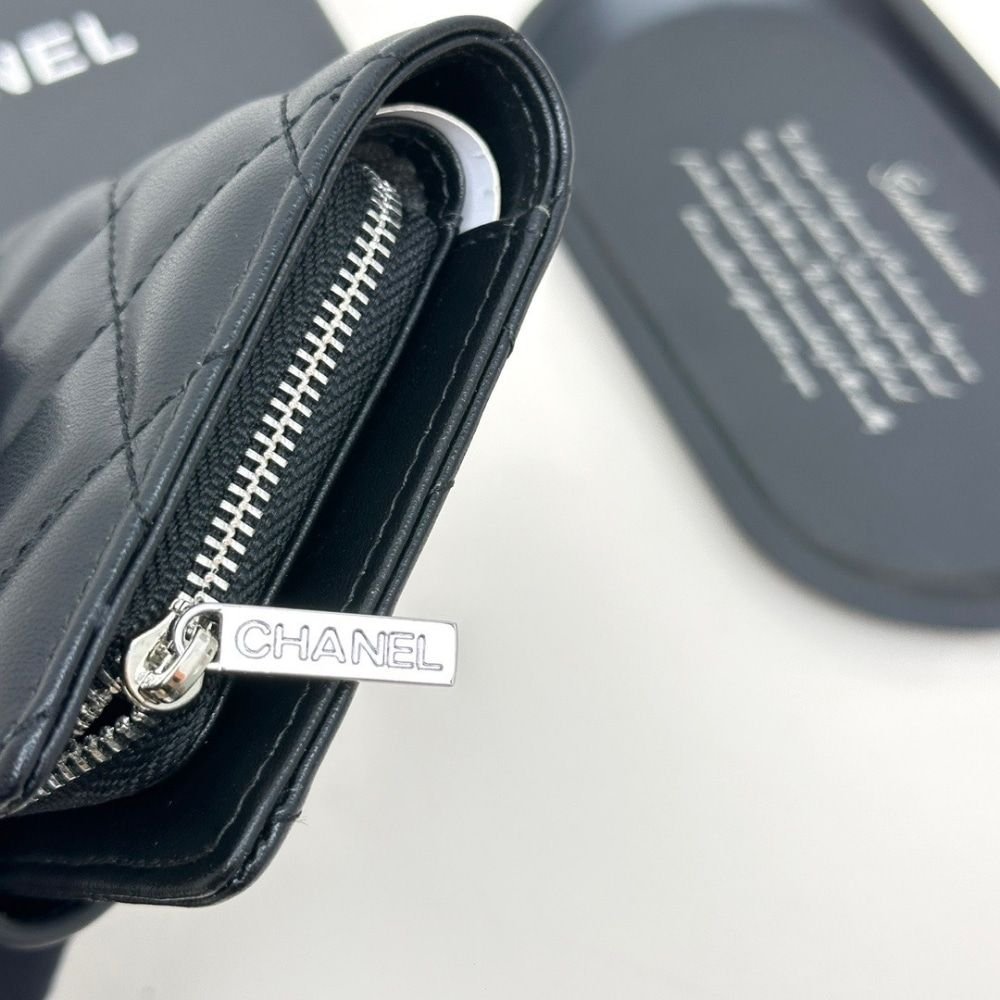Chanel CC Small Wallet Black 11Cm
