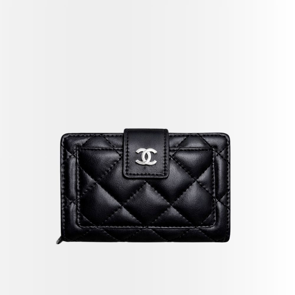 Chanel CC Small Wallet Black 11Cm