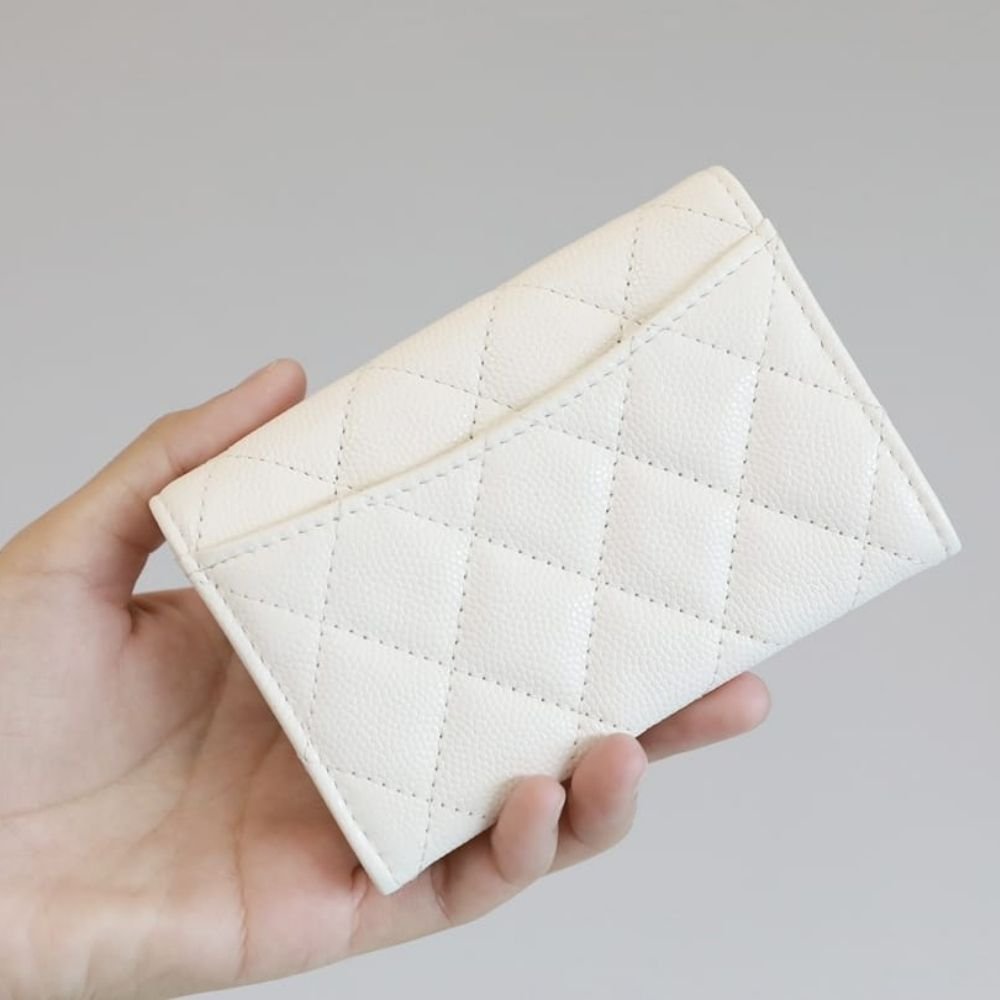 Chanel Classic Card Holder Wallet White 11Cm AP0214 B10583 10601