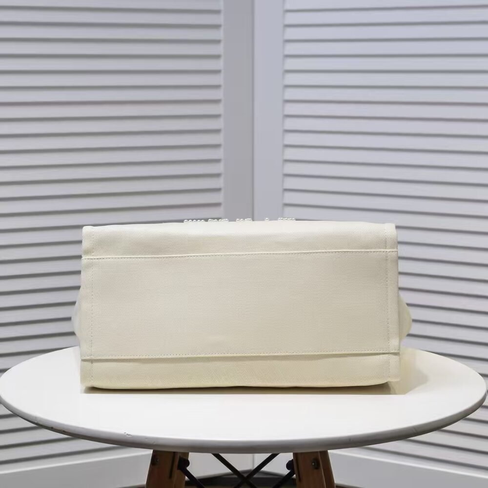 Chanel Deauville CC Canvas Pearl Beige 38Cm