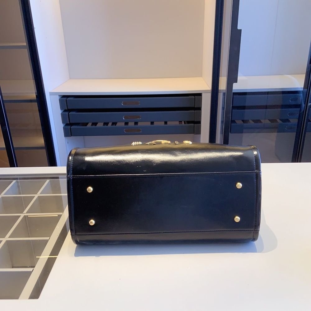 Chanel Deauville Medium Shopping Bag Paris Heritage Black 39Cm