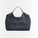 Chanel Denim Timeless CC Tote Blue 36cm