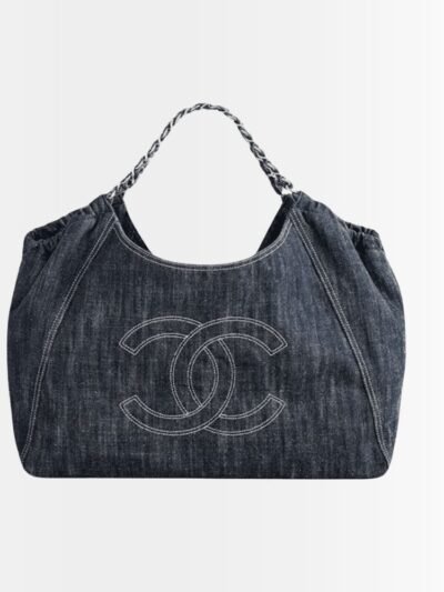 Chanel Denim Timeless CC Tote Blue 36cm