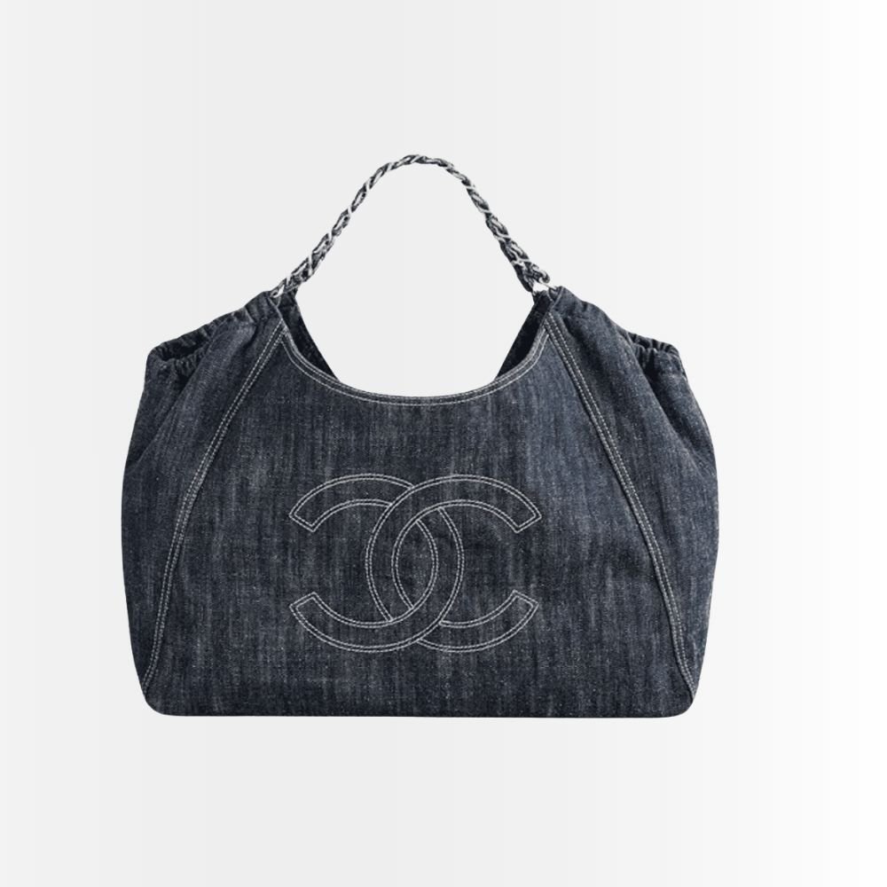 Chanel Denim Timeless CC Tote Blue 36cm