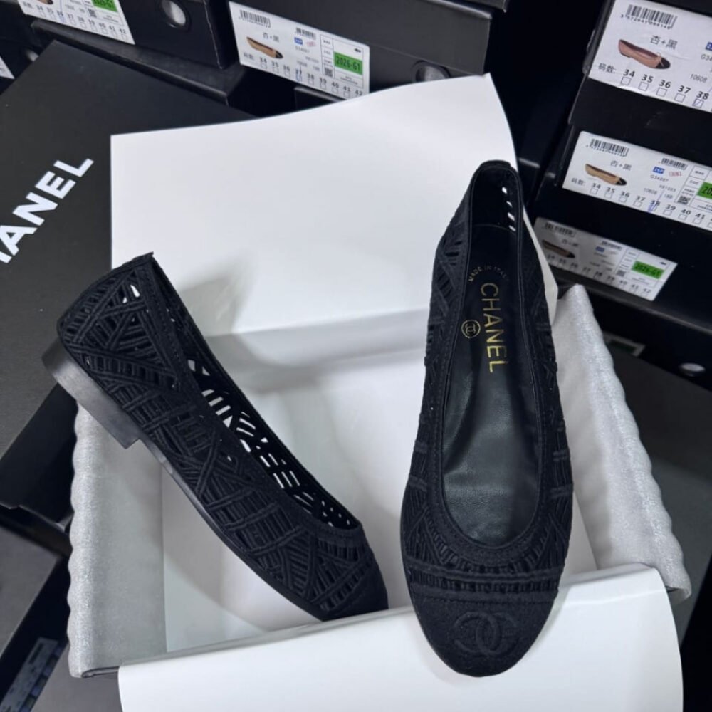 Chanel Embroidered Cotton Black G46984 B22762 94305