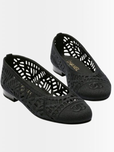 Chanel Embroidered Cotton Black G46984 B22762 94305