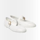 Chanel Mary Jane White Leather G46467 X01000 U7048