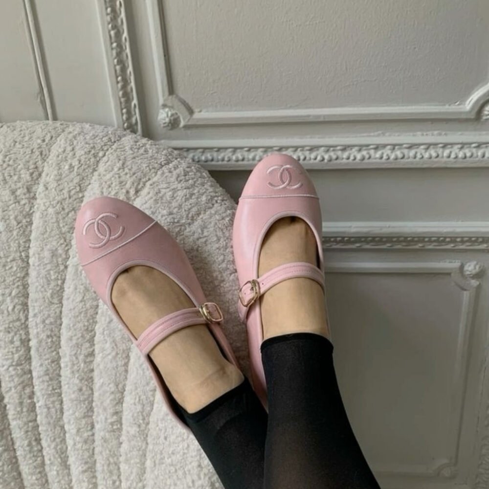 Chanel Mary Janes Light Pink