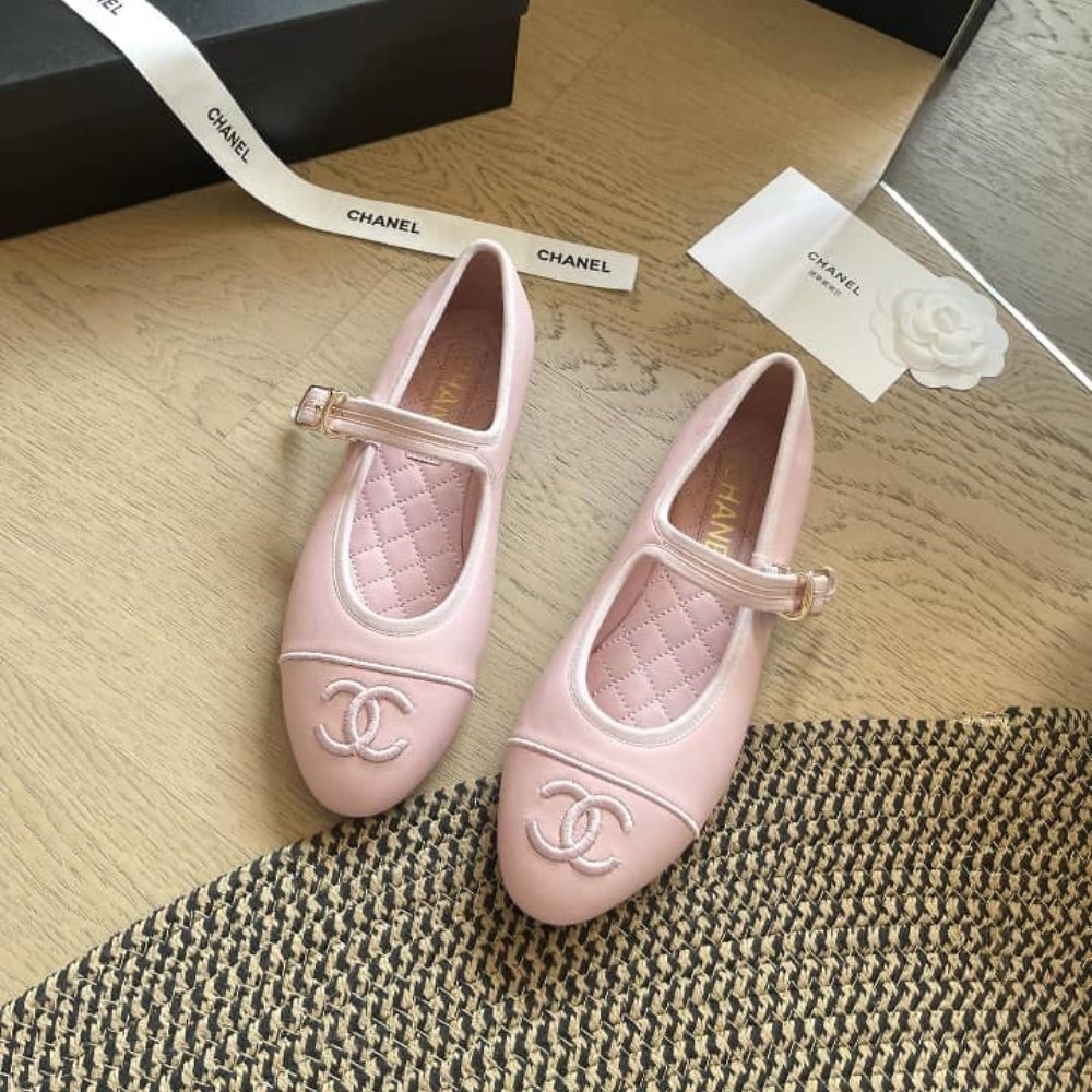 Chanel Mary Janes Light Pink