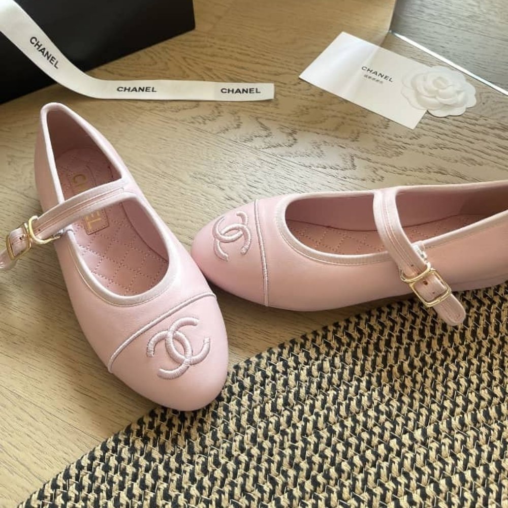 Chanel Mary Janes Light Pink