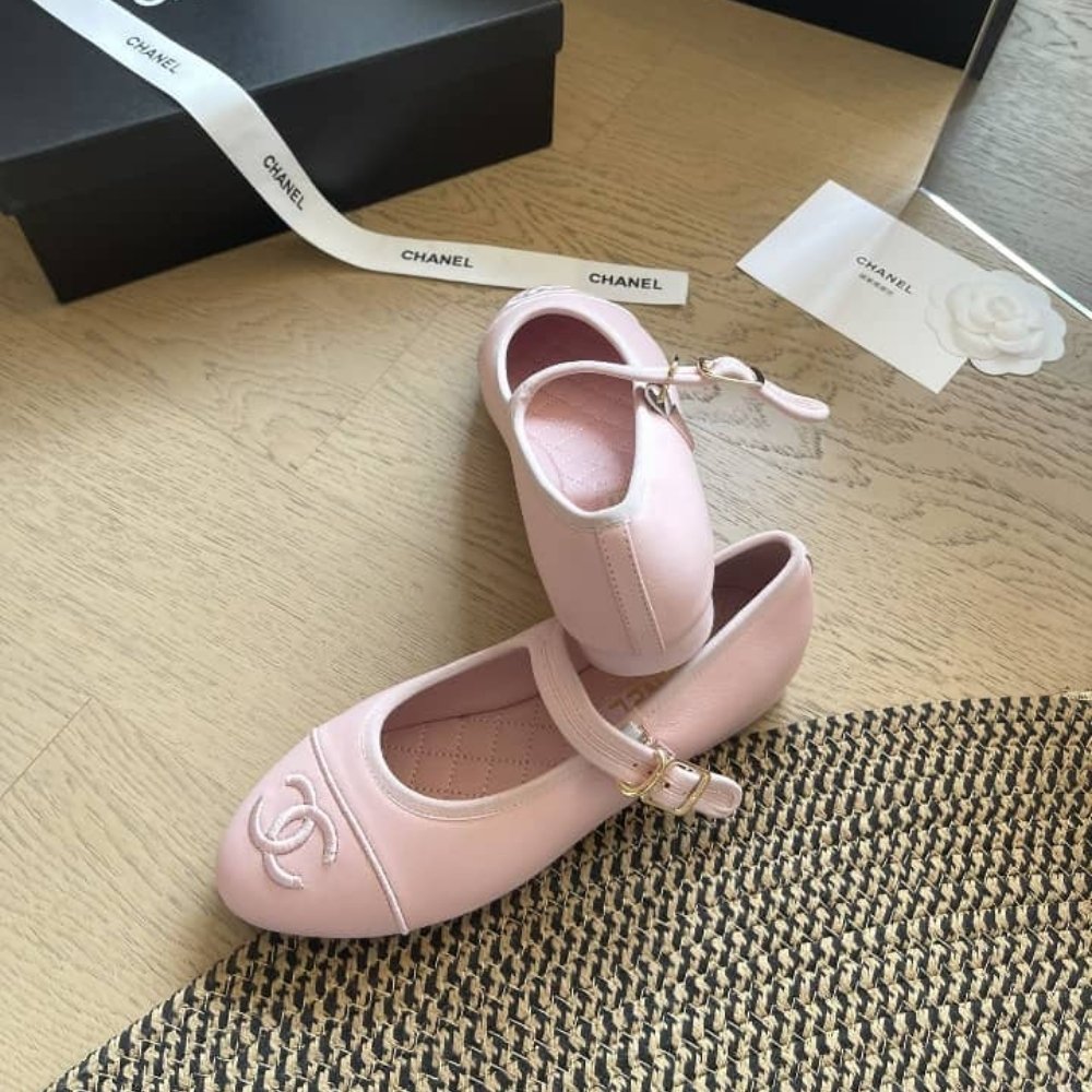Chanel Mary Janes Light Pink
