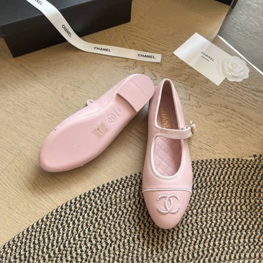 Chanel Mary Janes Light Pink