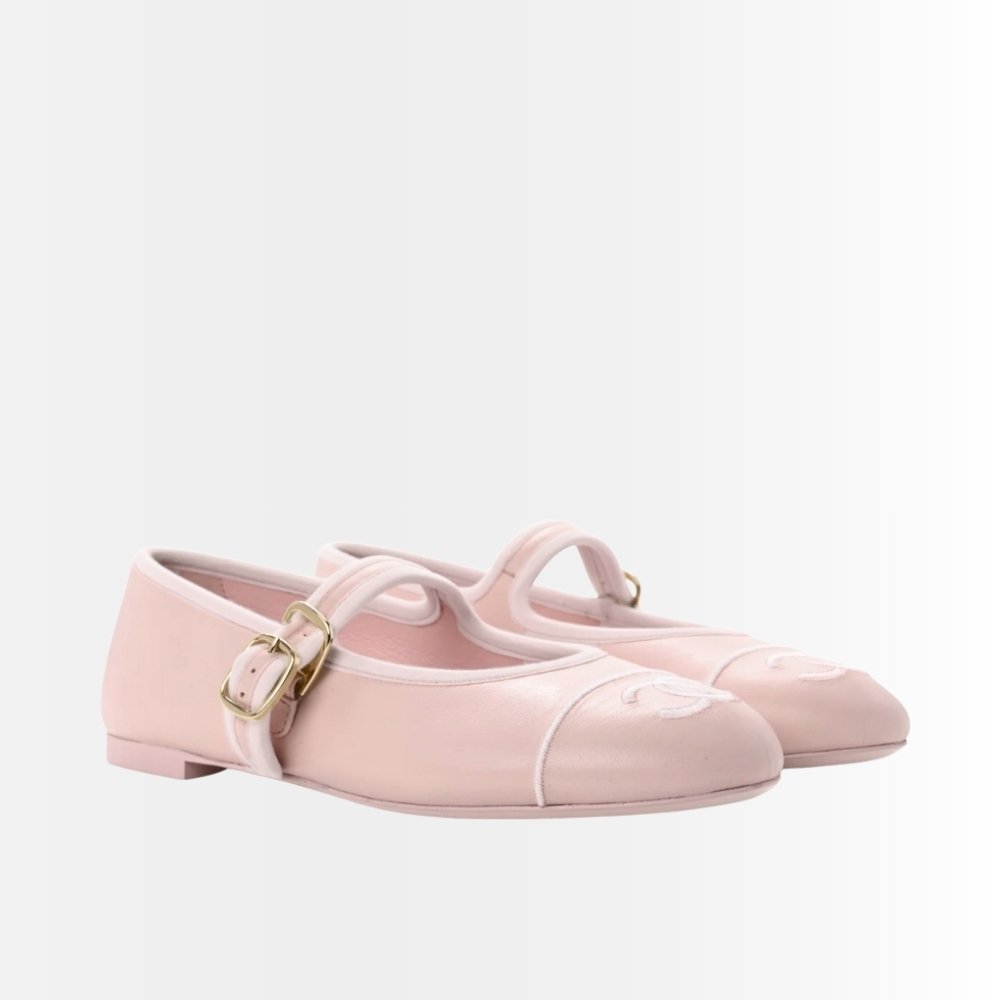 Chanel Mary Janes Light Pink